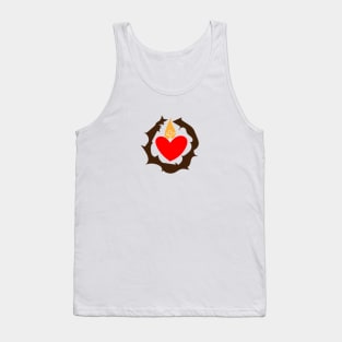 Sacred Heart Of Jesus Symbol Tank Top